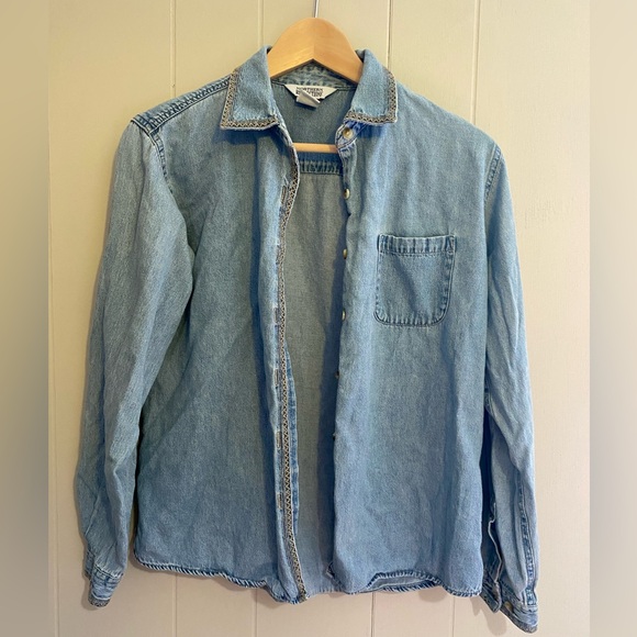 SOLD Vintage Northern Reflection Denim Button Down Shirt - Picture 1 of 7